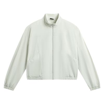 Li Ning Fitness Series Stand Collar Logo Embroidered Windbreaker Women Outerwear AFDWC32-4