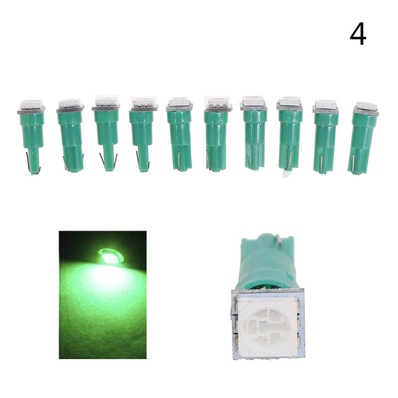 10pcs LED T5 5050 Instrument Light Bulbs 24V DC LED Car Auto Dashboards Gauge Lamp