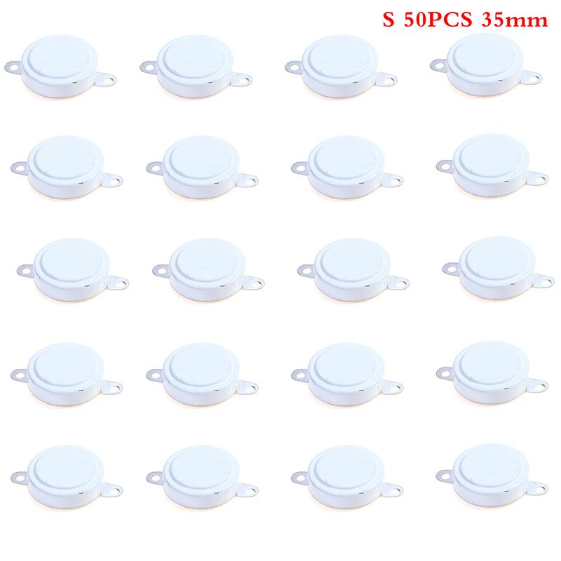 50 stk Oljetrommeltetningskaper Jerndeksler Vanntett forsegling Hvite lokk (S/L)