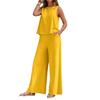 2025 Summer Women's Trendy Cotton Two-Piece Set: Versatile Loose Pullover with Round Neck - European & American Style