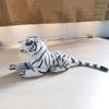 Large Tiger Plush Animal Realistic30cm White Tiger Hairy Stuffed Toy Gift Xmas