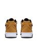 Kids' Wheat High-top Velcro Skate Shoes - Casual, Thick-soled Style for Boys