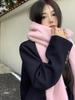 New mohair scarf autumn and winter Korean high-end versatile Maillard imitation cashmere warm