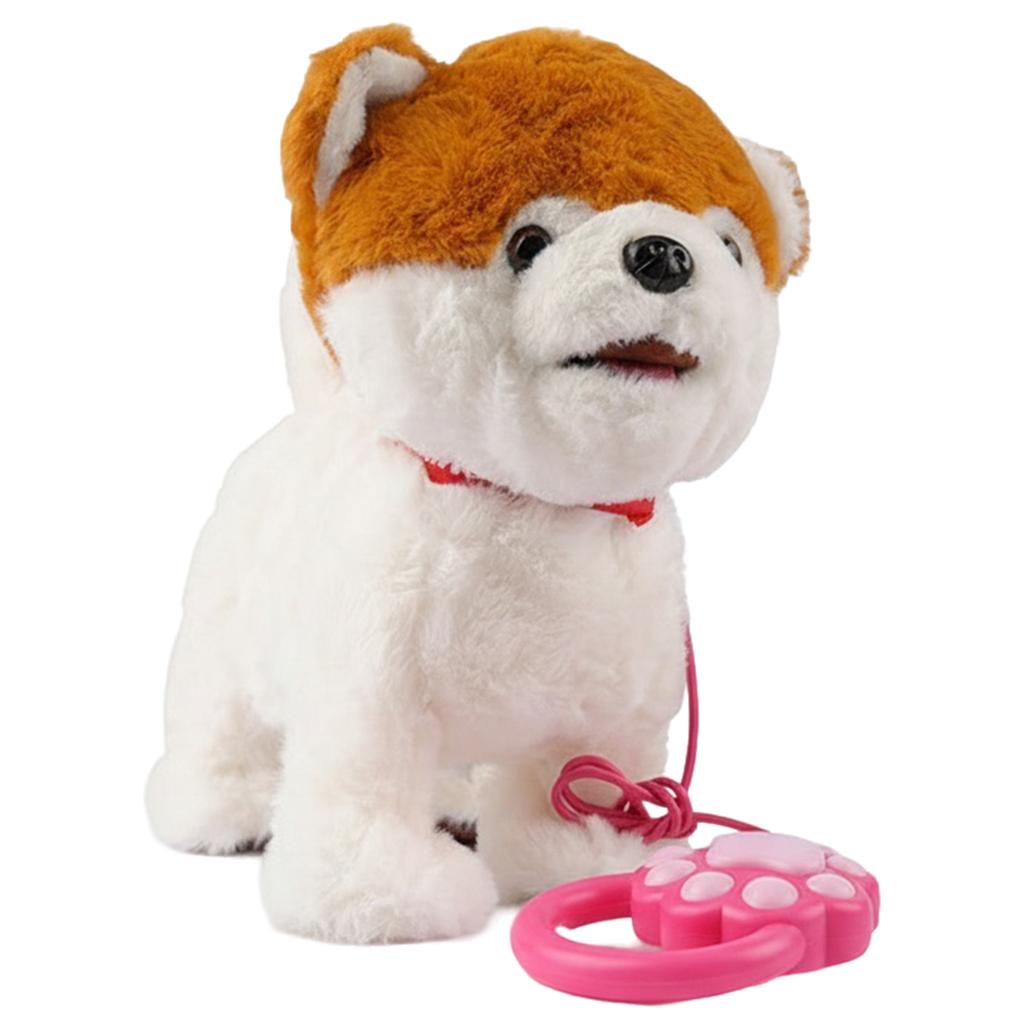 Walking Dog Repeats What You Say Realistic Licking Tongue Interactive Musical Puppy Robot Stuffed Animal Dog for Kids Toddlers