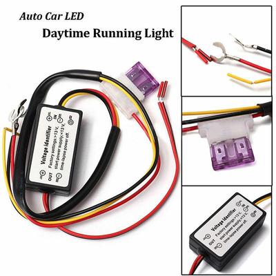 Controlador DRL Auto Car LED Luz Diurna Relé Arnês Dimmer liga/desliga 12-18 V Controlador de Luz de Neblina Atraso Luz Linha de Atraso