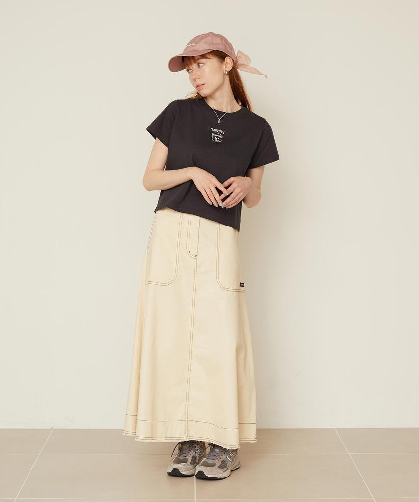 Milkfed Casual BEAR COMPACT TEE in CHARCOAL Women's S/S