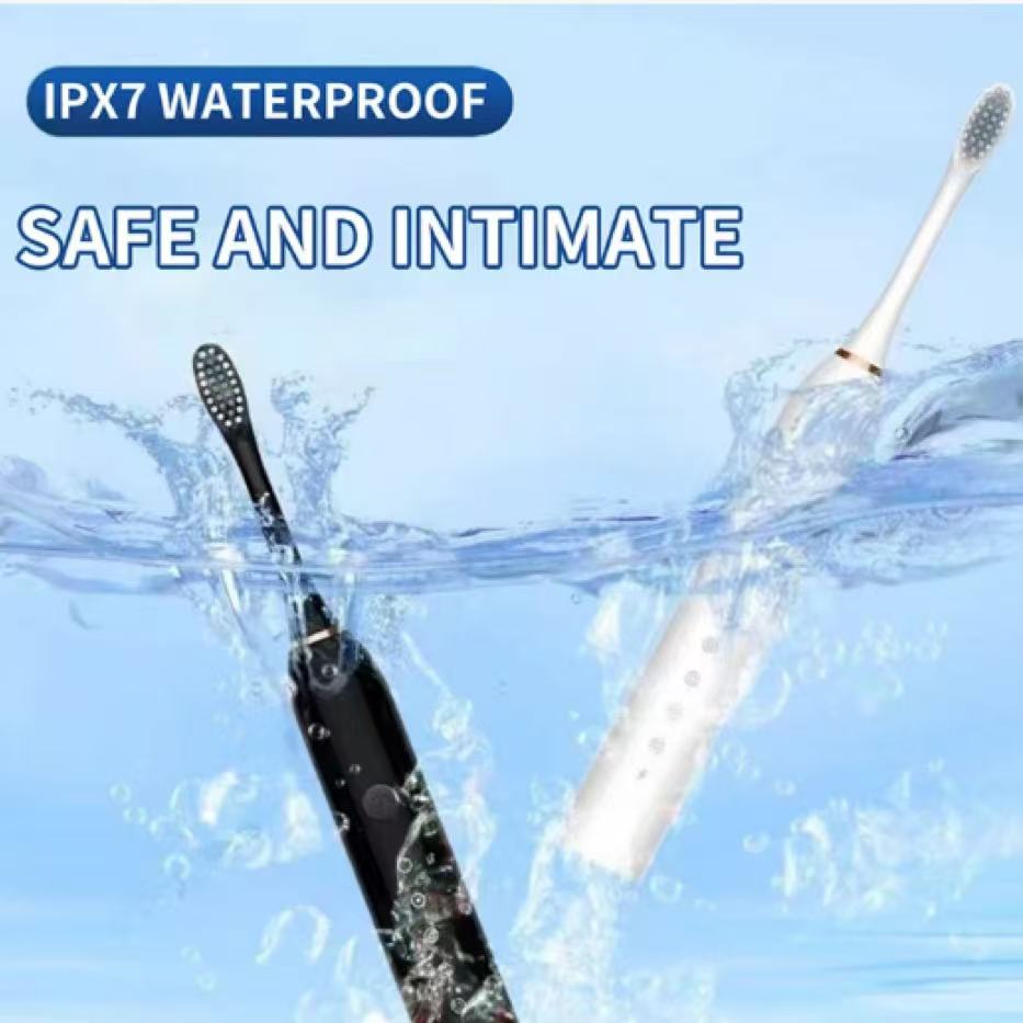 Electric Ultrasonic Toothbrush Six Speed Mode Home Soft Hair USB Charging Waterproof Adult Tooth Cleaner Automatic Couple Set