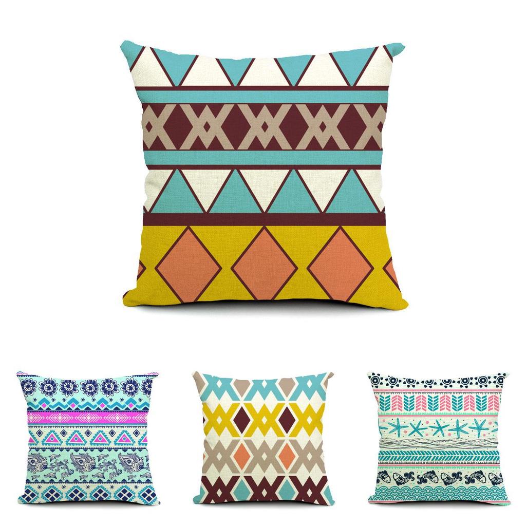 Premium Cotton Linen Bohemia Style Waist Throw Pillow Case For Stylish Home Decor