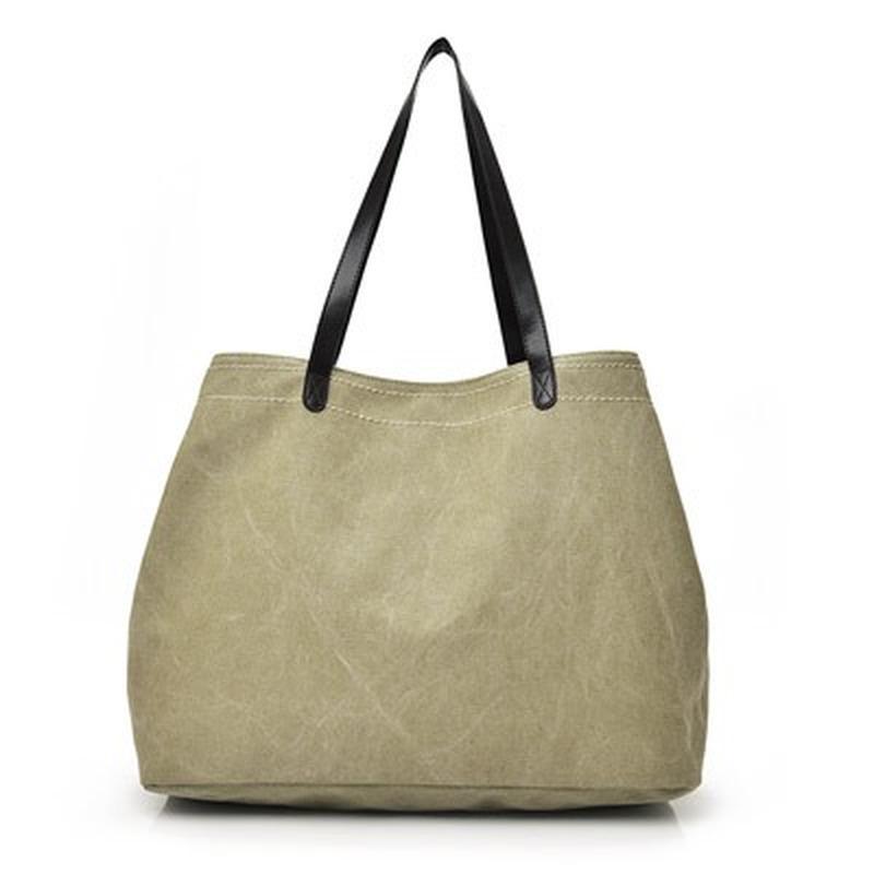 

Повседневная женская сумка Женская простая холщовая сумка на плечо Женская холщовая сумка с несколькими отделениями 42cm*21cm*33cm легкие хаки