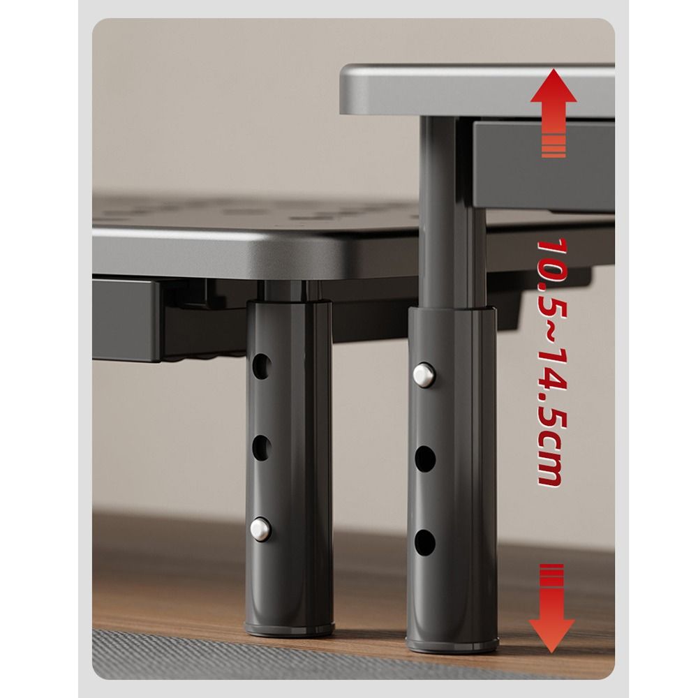 3 Height Adjustable Computer Monitor Riser Computer Monitor Holder  Home Workspace