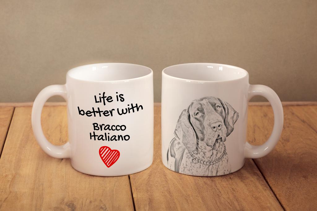 Bracco Italiano - Cup with a Dog, Cup with a Photo, Personalized Gift from the Art-Dog Brand
