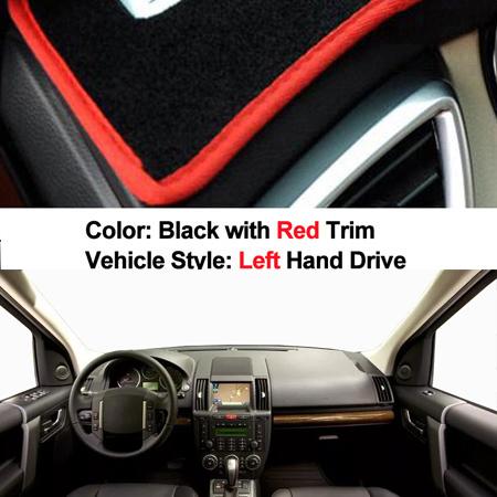 2 Layers Car Inner Dashboard Cover Dashmat Pad Carpet Sun Shade For Land Rover LR2 Freelander 2 2007- 2013 2014 Left Hand Drive