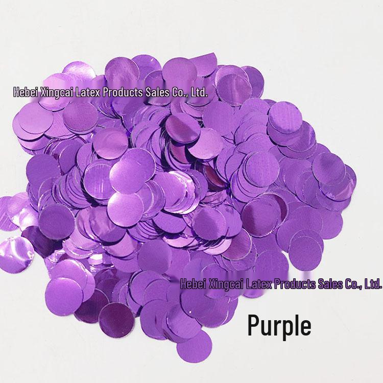 Colorful Transparent Confetti Balloon Filler - 1.5cm Round, 500g for Wedding Decor