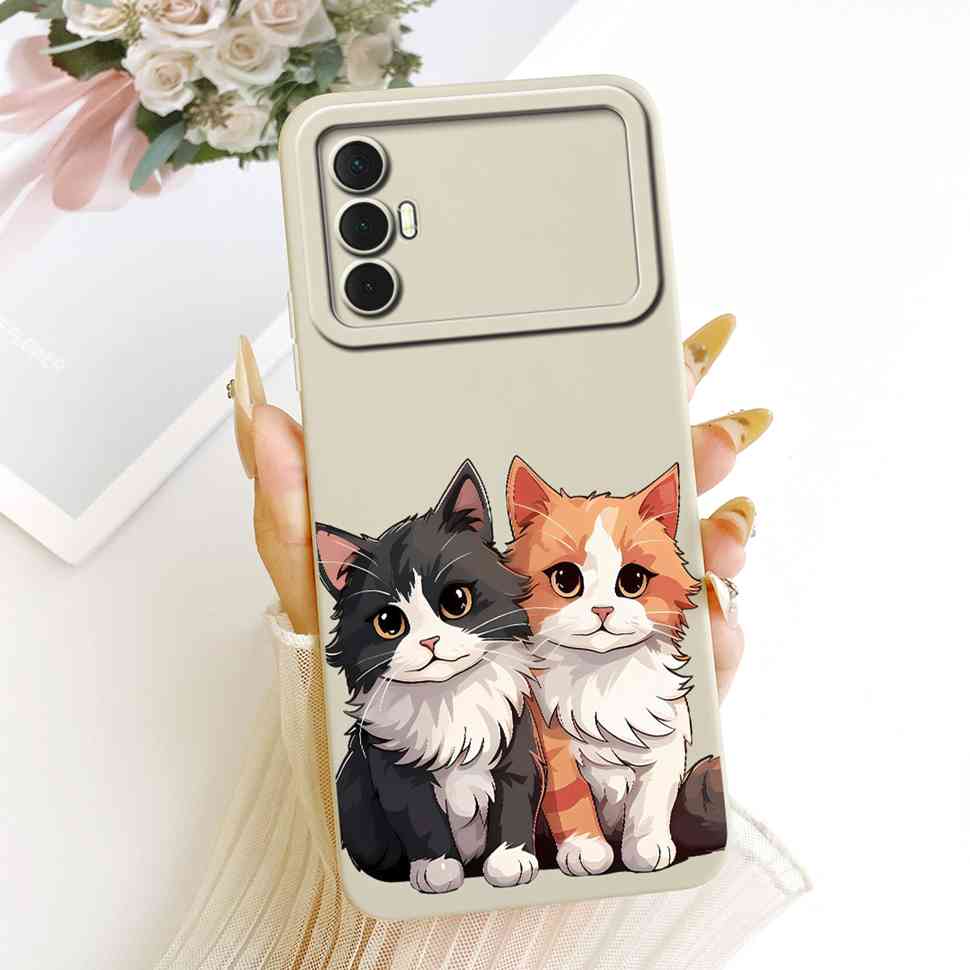 For Tecno Spark 8 Pro KG8 Case Fashion Cartoon Animals Silicone Back Cover For Tecno Spark 8Pro 8 PRO 6.8" Phone Cases Coque