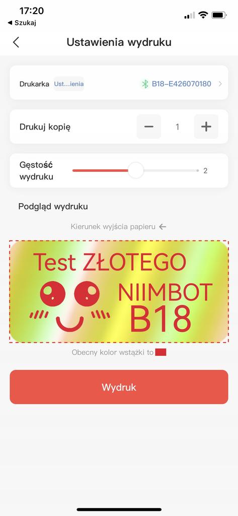 Niimbot Labels Stickers For B18 Golden Hologram