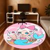 1PC Mermaid Picnic Round Chair mat Area Rug - Non-Slip, Floor Mat for Office, Bedroom, and Indoor Decor -Gift D1127267