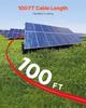 30.48m/100FT Solar Panel Extension Cable 10AWG Waterproof PV 6mm² Cable Red