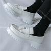 Trend Designer New White Black Tassel Loafers For Men Flats Male Walking Height Increasing Shoes Business Dress Moccasins