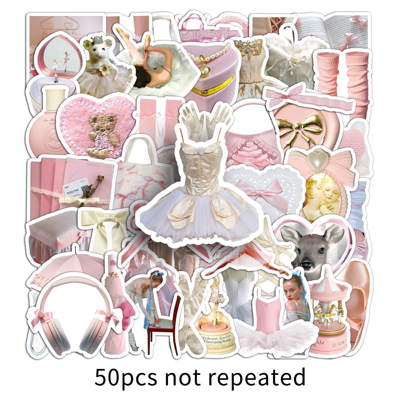 

50-Pack Ballet Art Dance Stickers for DIY Suitcase Decoration