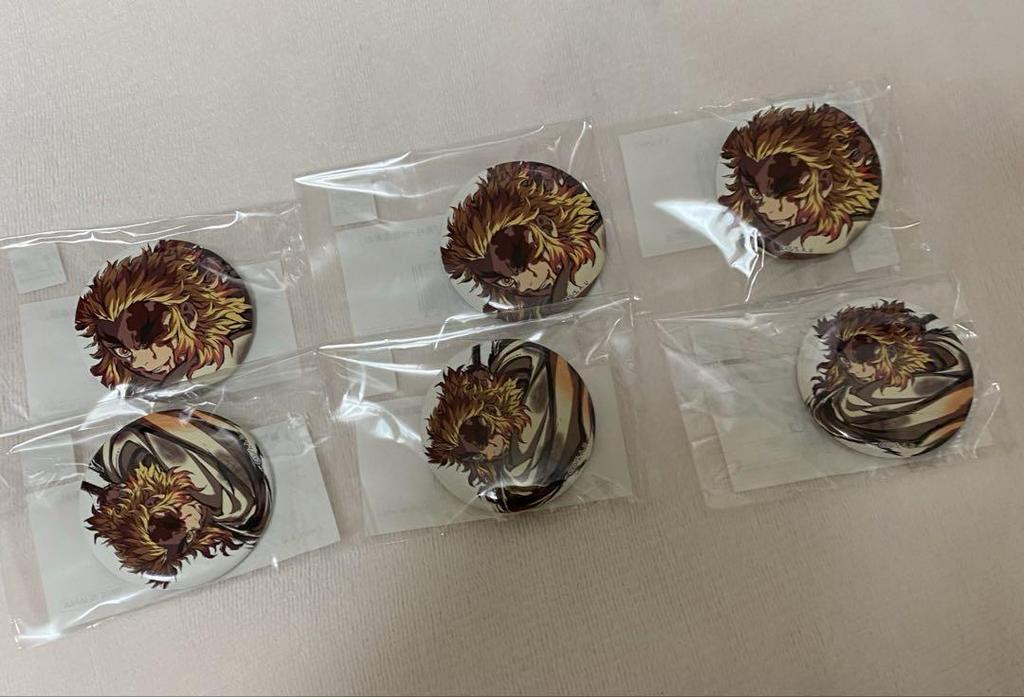 [USED] Original Illustration from the Intermission Art Book "Flame Pillar, Kyojuro Rengoku" 44mm Can Badge CD