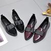 Fashion Women's Loafers Bow Pointed Toe Flat 2024 New Shoes for Women Patent Leather Shallow Mouth Casual Comfortable Ladies Shoes