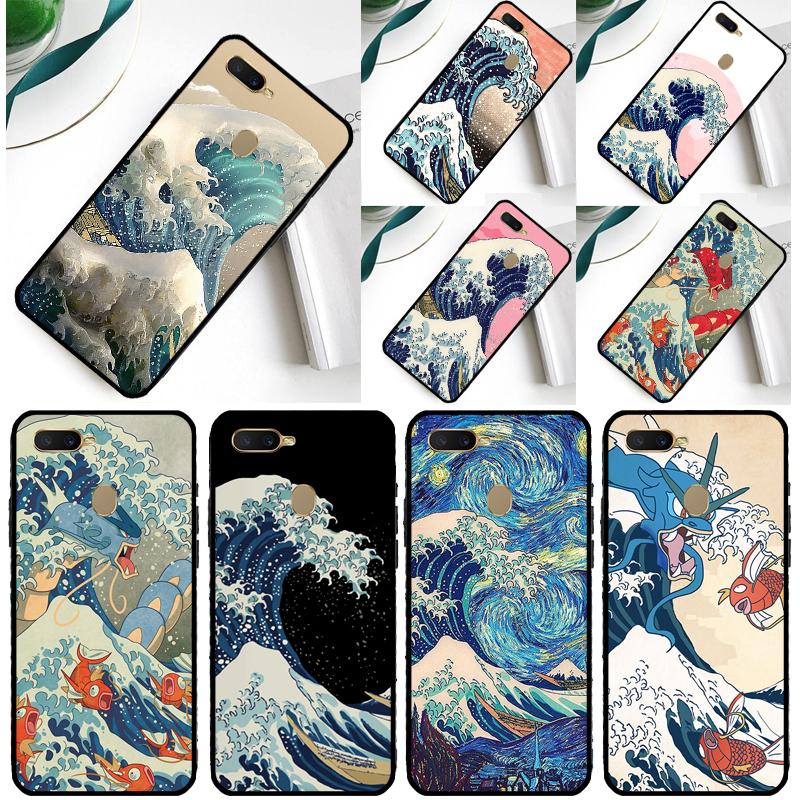 The Great Wave off Kanagawa Phone Case For Oppo A18 A38 A58 A78 A98 A40 A60 A80 A91 A15 A17 A74 A94 A54 A57S A16 A76 A96