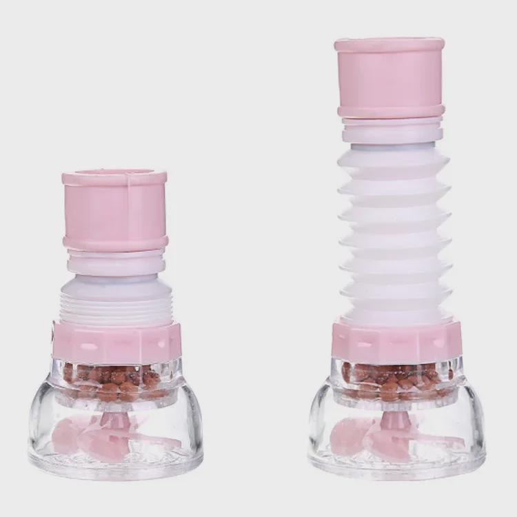Beliebter wassersparender Wasserhahnfilter von Douyin mit Spritzschutz und einziehbarem Reiniger aus medizinischem Stein