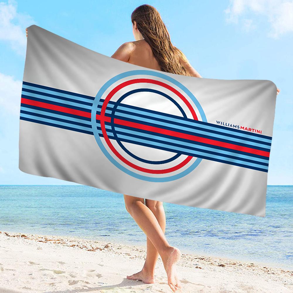 Martini Logo Aufgedrucktes Handtuch Mikrofaser Strandtuch Saugfähig Schnelltrocknend Weich Yoga Schwimmen Resort Bergsteigen Handtuch