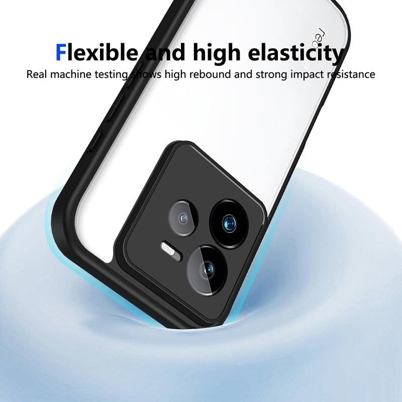 Transparent Silicone Case For Realme GT 7 6 6T 7T GT7 Pro GT7T GT6T PC Back TPU Bumper Shockproof Clear Phone Cases Cover