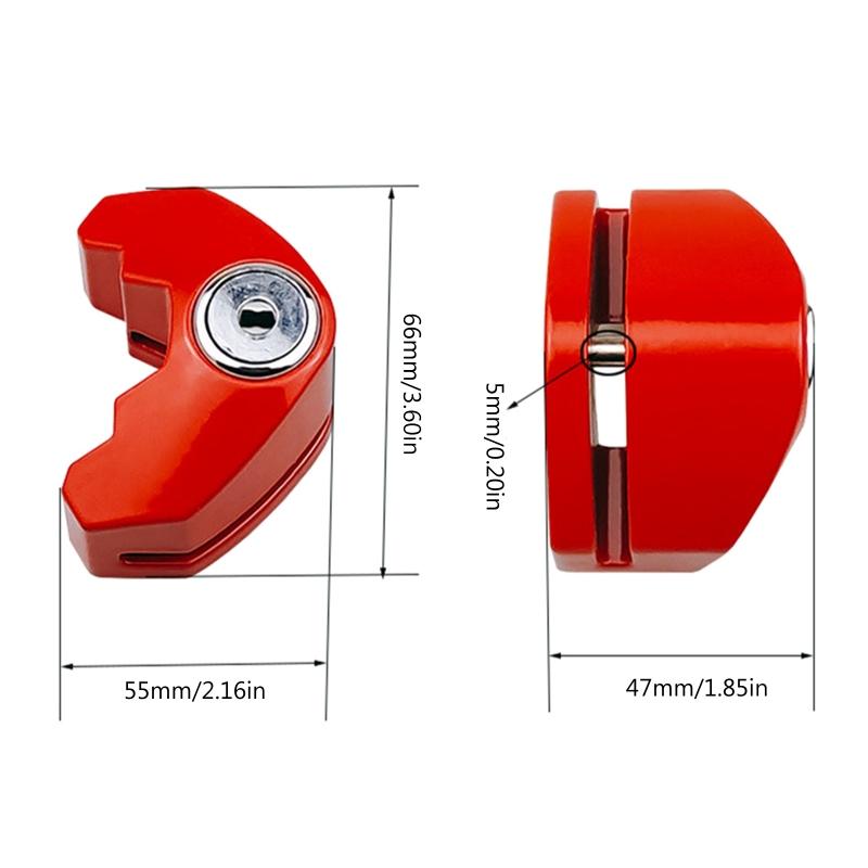 Anti-theft Bike Brake Disc Safety Lock for Scooter Brake Disc Brake Wheel Lock