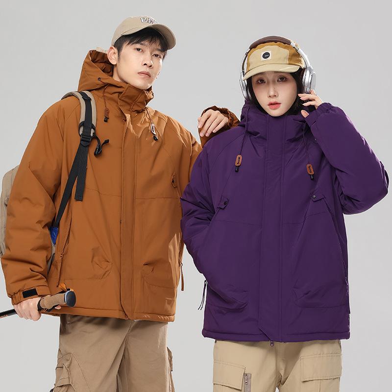 Men's Loose Casual Cotton Jacket Long Hip-Length Warm Winter Daily Coat