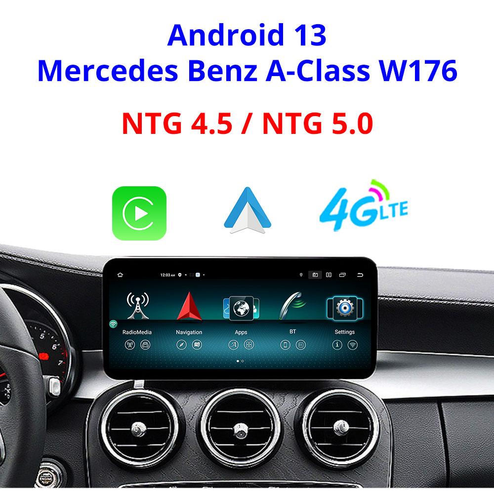 10.25'' 6+128G Android13 Car Multimedia Player For Mercedes A Class W176 LHD 2013-2018 NTG 4.5 5.0 Carplay GPS Navi BT