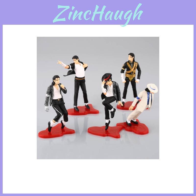 Stunning King Of Pop Michael Jackson 5 Pose Figurines Set Timeless Home Decor