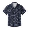 Camisa Casual de Hombre de Corte Holgado con Estampado Hawaiano de Manga Corta, Cuello Abotonado, Ligera, Camisa de Verano para la Playa, para Actividades al Aire Libre