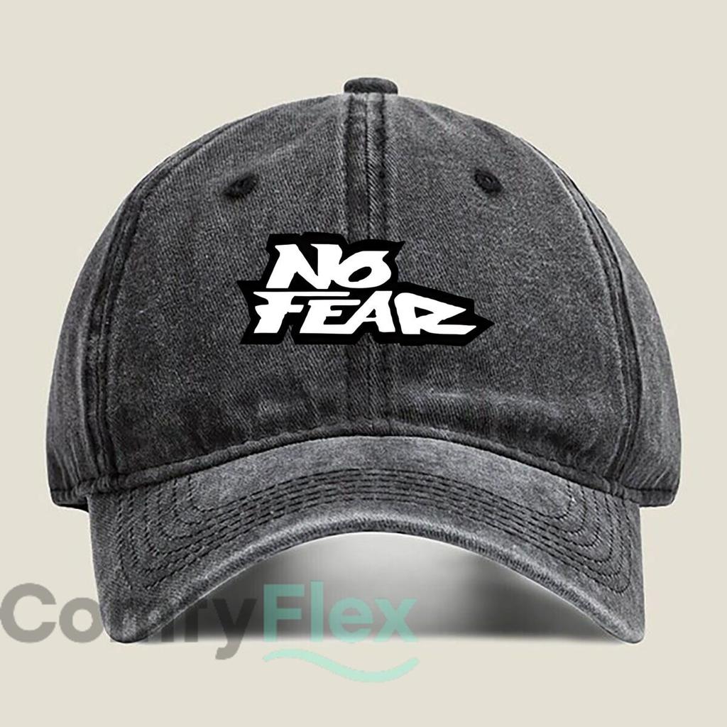 No Fear Bold Text Fashion Washed Baseball Cap Outdoor For Womens Unisex FeUnisex Beach Dad Hat Hip Hop