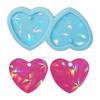 Heart Earring Resin Mold Jewelry Casting Mold Silicone Pendant Mould Holographics Epoxy Resin Mold for Keychain Crafts