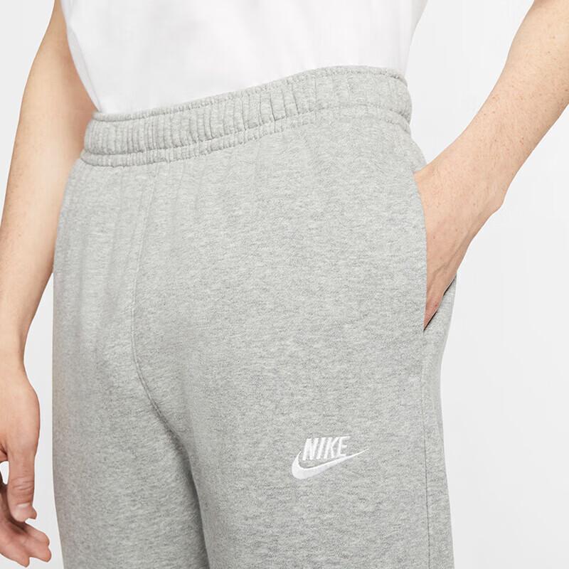 Nike Men's Sweatpants Winter Knitted Fleece-Lined Straight-Leg Casual Pants
