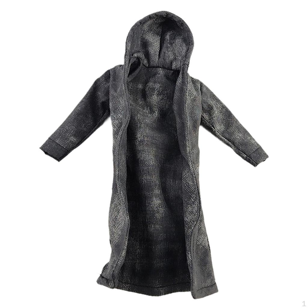 1/12 Scale Male Coat Model Miniature Decoration Accessories Cosplay Windbreak Figure Clothes,