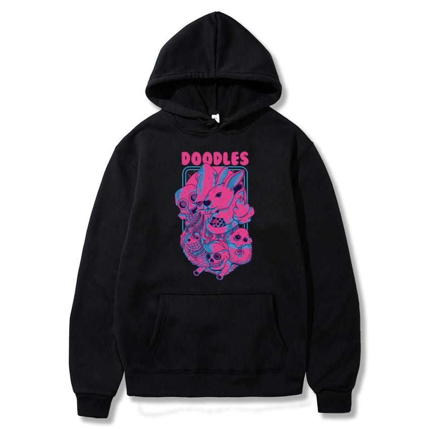 Funny Autumn And Winter Fleece Hoodie Street Fashion Harajuku Pullover, Men's and Women's Casual Long Sleeved Warm Hoodie