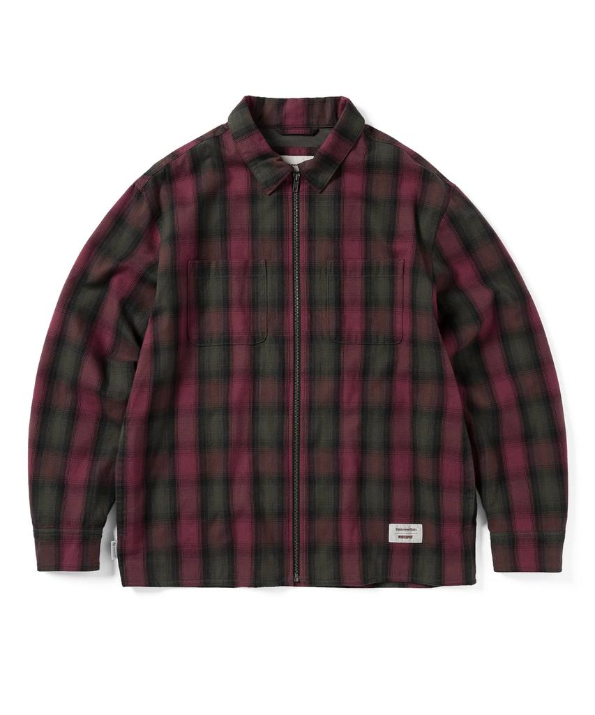 Thisisneverthat Gore-Tex Windstopper® Shaggy Check Shirt Red