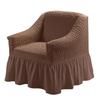 Einsitzer-Sofa Seater Seersucker Überwurf mit Rock Universeller Stretch-Sofa-Couch-Überwurf Leicht passender Möbelschutz