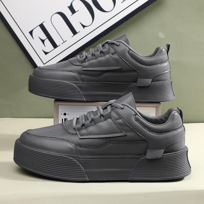 Men's Sneakers Fashion Leather Casual Shoes Youth Student Skateboard Shoe Platform Vulcanzed Shoes for Men Luxury Tennis Shoes