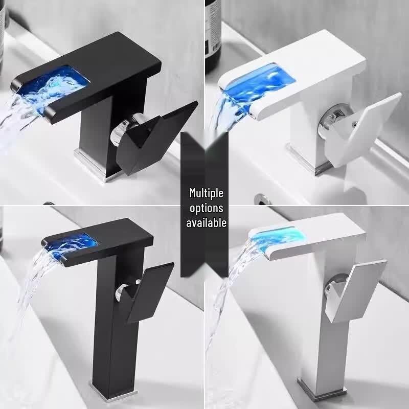 OEING Luminous Waterfall Hot & Cold Basin Faucet