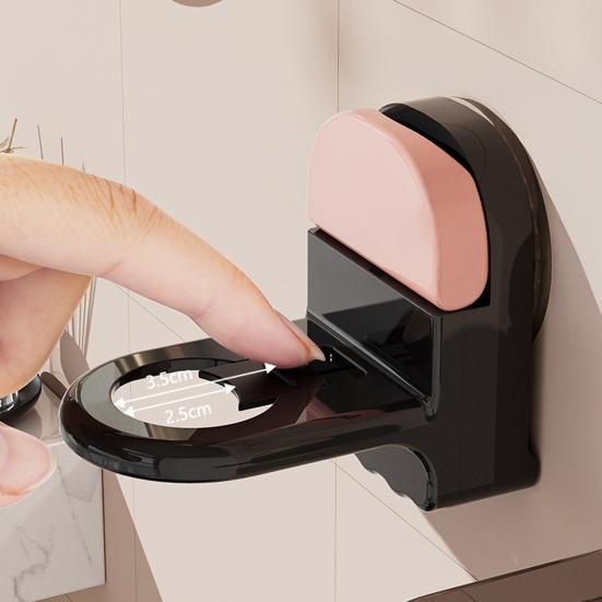 Suction Cup Bathroom Hanger Wall Mounted Hook Space Saving Organizer Adjustable Soap Dispenser Holder for Shower Shampoo Bottle