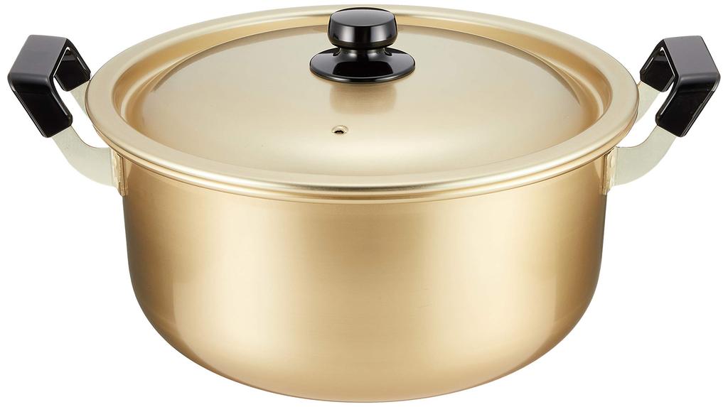 Hokuriku Aluminum 28cm Pot Stove Pure Oxalic Made in Japan Double-Handled [Gas Only] Lightweight, Acid, Flavorful,