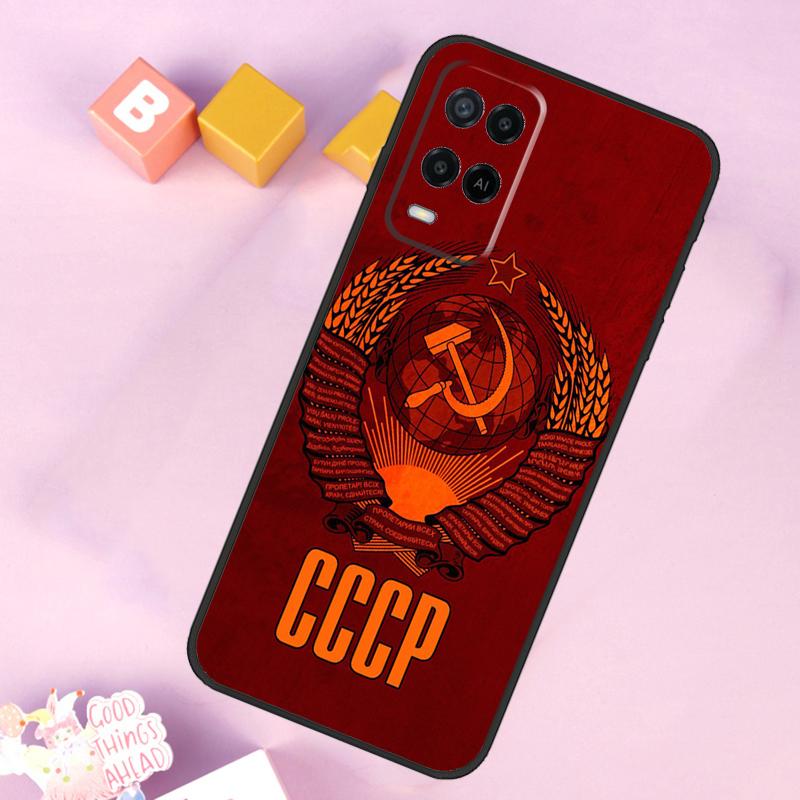 Vintage USSR CCCP Case For Oppo A6 A5 Pro A15 A16 A76 A96 A17 A57 A98 A58 A78 A18 A38 A54 A74 A94 A40 A60 A80
