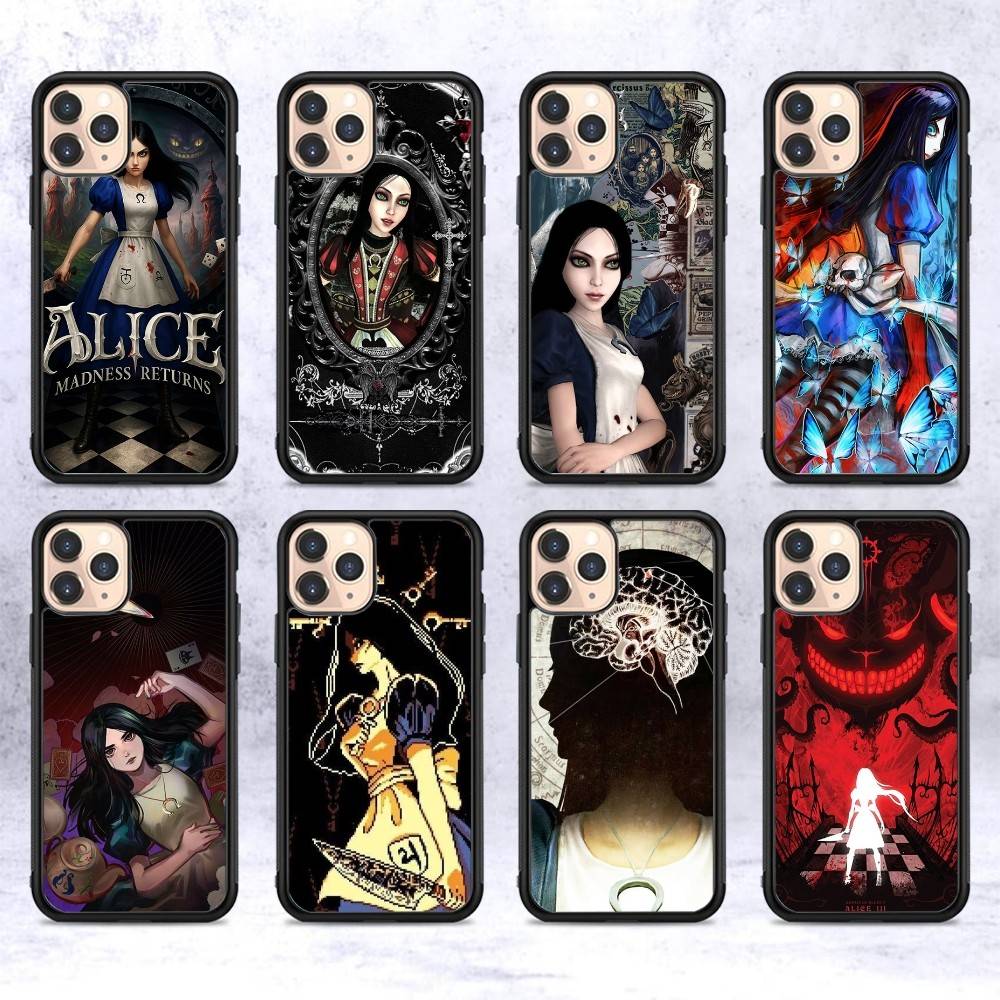 Popular Game A-Alice M-Madness R-Returns For IPhone 17 16 Pro Max Air 15 14 13 12 Mini Plus 11 Hard PC+TPU Phone Back Cover