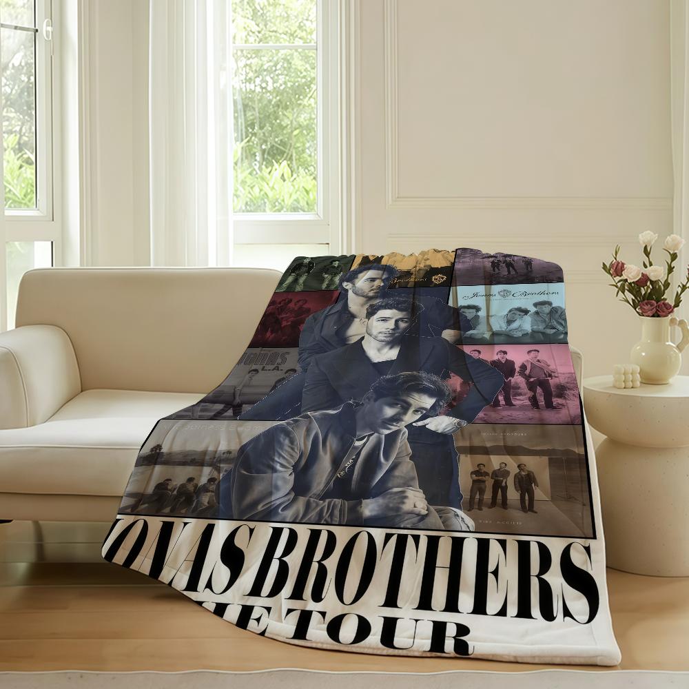 

Music group J-Jonas B-Brothers Blanket For Sofa Office Bed Plane Travel Sleep Read Relax Camping Soft And Warm 30x40in