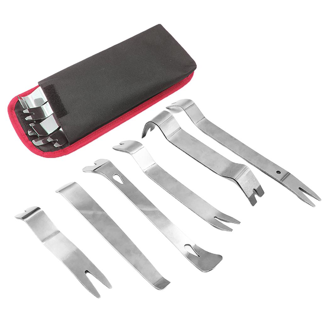 Car Audio Disassembly Tool Portable Stainless Steel Auto Trim Remover Kit Panel Door Clip Panel Trim Dash Audio Removal Installe