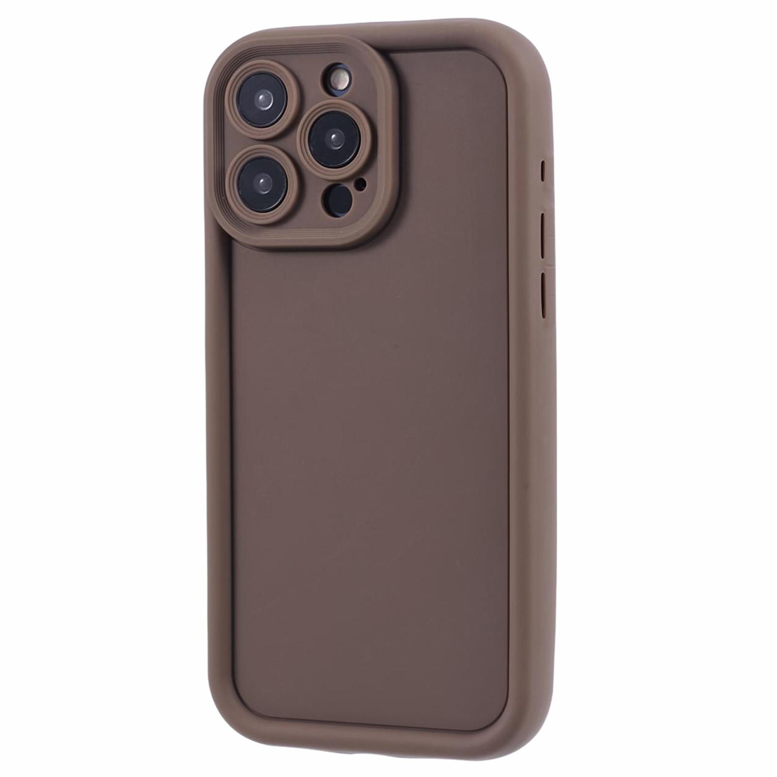 

For iPhone 13 Pro Case Shockproof TPU Phone Back Cover Brown